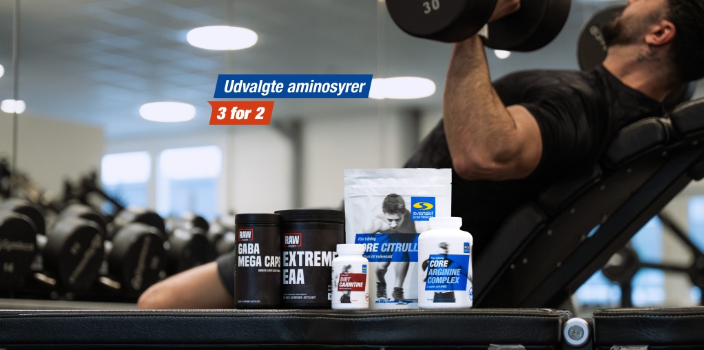 Kun i dag! Udvalgte aminosyrer fra Core Nutrition & RAW Supps